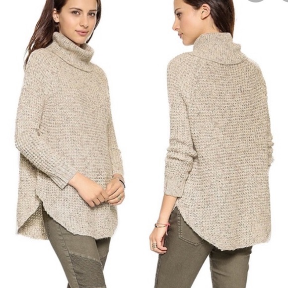 Free People Sweaters - Free People Dylan Tweedy Turtleneck Sweater